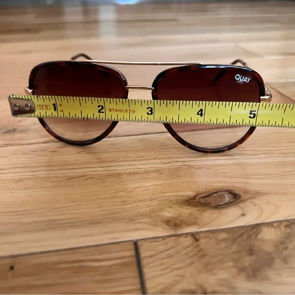 Quay Australia Tortoise and Gold Sunglasses - Picture 8 of 9
